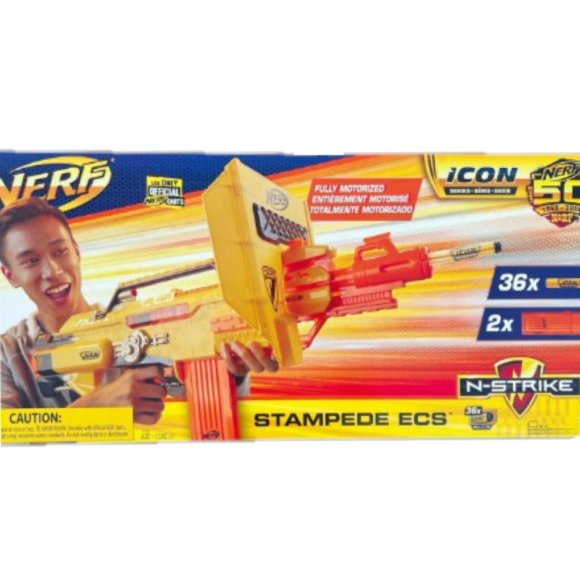 NERF N-Strike Stampede ECS Ultimate Full-Auto Clip System SEALED BOX🆕⌚📦🏃💨🚚 - Picture 2 of 13